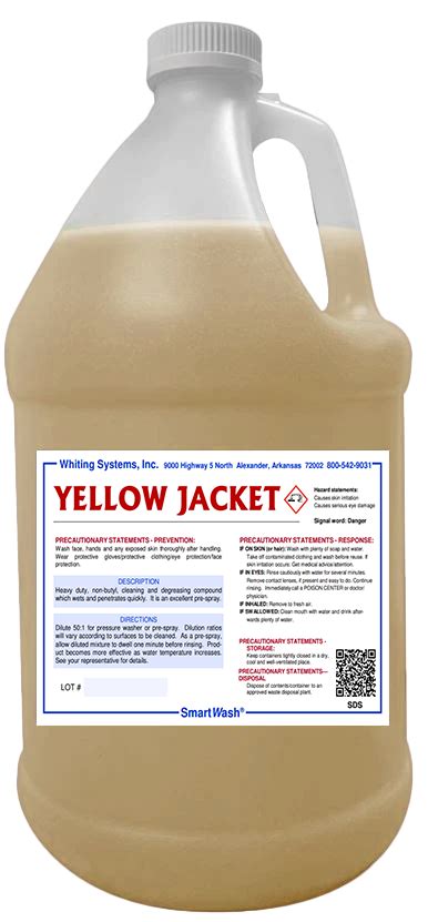Yellow Jacket Cleaner And Degreaser Whiting Systems