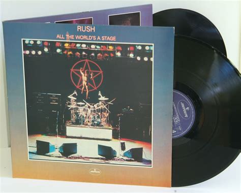 Rush All The Worlds A Stage First Uk Press 1976 On