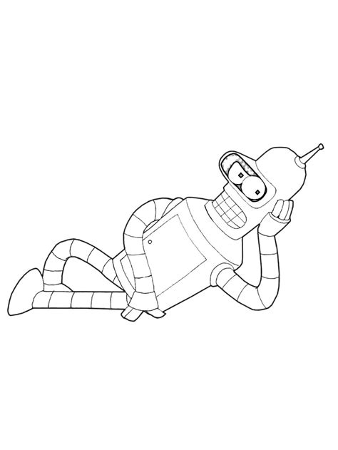 Bender Coloring Pages Free Printable Bender Coloring Pages