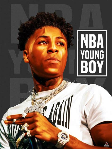 Nba Youngboy Poster Never Broke Again Wall Art Print 18x24