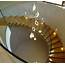 China Villa Wood Curved Stairs / Floating With Glass 