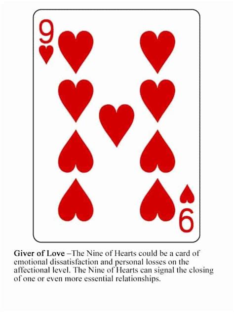 Nine Of Hearts Hearts Playing Cards Playing Card Tattoos Cards