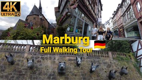 🇩🇪marburg At Autumn Full Walking Tour Germany Nov 2022 4k Ultra