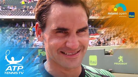 Roger Federer Interview After Winning 2017 Miami Open Youtube