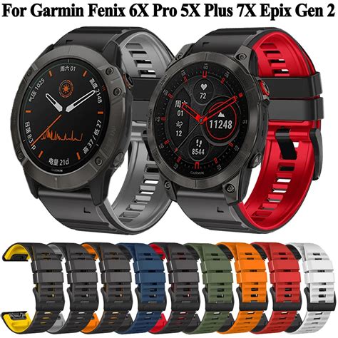 Quickfit Mm Silicone Strap For Garmin Fenix X Pro X X