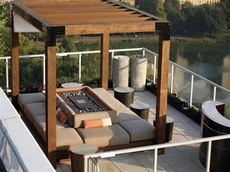 Selección de sillones para el living. Luxurious Modern Rooftop Garden Plans With Open Spa ...