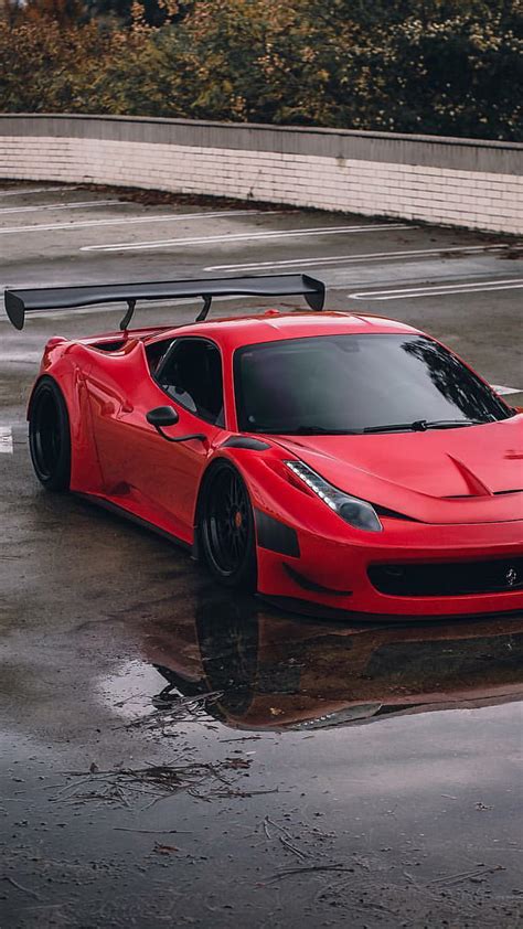 Red Ferrari 458 Wallpaper