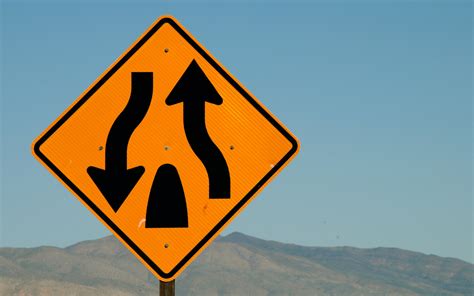 Divided Road Sign Free Stock Photo Public Domain Pictures