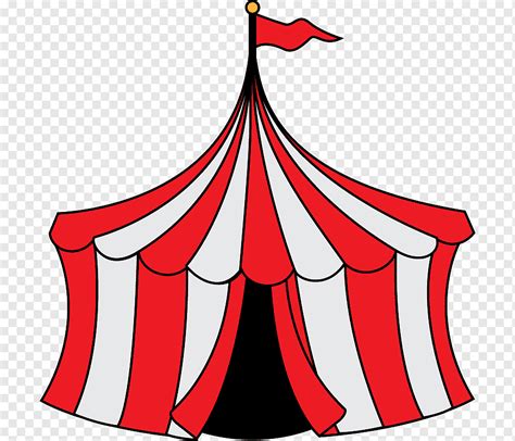 Ilustra O De Tenda De Circo Branco E Vermelho Carnaval Tenda Circo