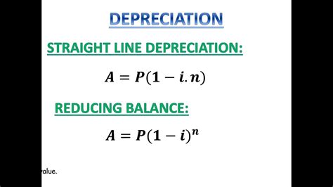 Grade 11 Financial Maths L6 Depreciation Youtube