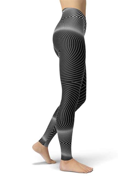 Optical Dynamic Yoga Pants Action Curves
