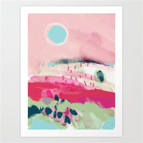 Spring Dream Landscape Art Print By Lalunetricotee Art Paintings Society6