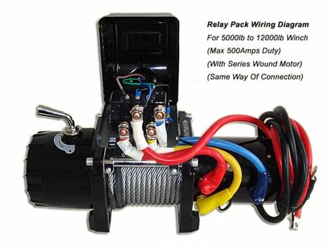 New Runva 500A Electric Winch Solenoid Relay 12V 5000lb to ...