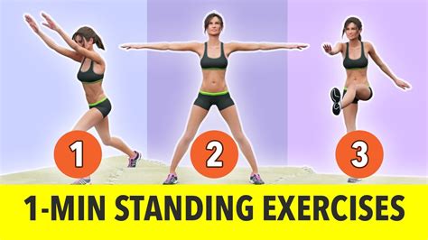 Minute Standing Exercises No Jumping Weight Loss Workout YouTube