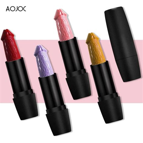 Buy New Penis Shape Mushroom Head Lipstick 20 Colors Rouge Matte Lipstick Lips