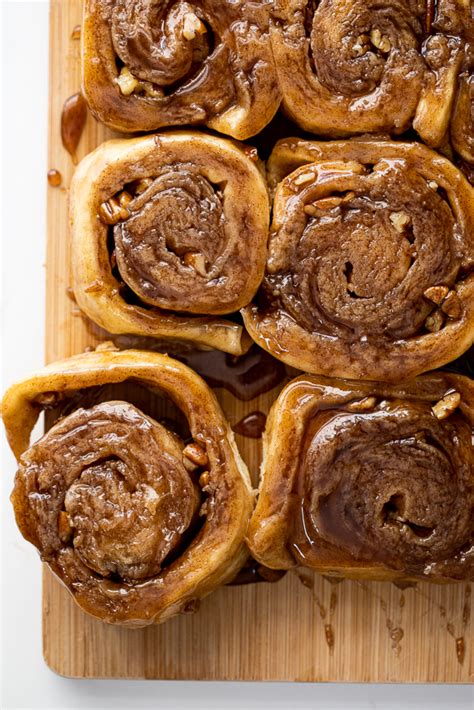 Sticky Cinnamon Buns With Pecan Nuts Simply Delicious