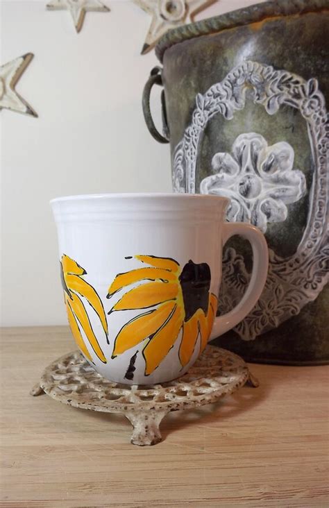 Items Similar To Black Eyed Susan Ceramic Coffee Mug On Etsy