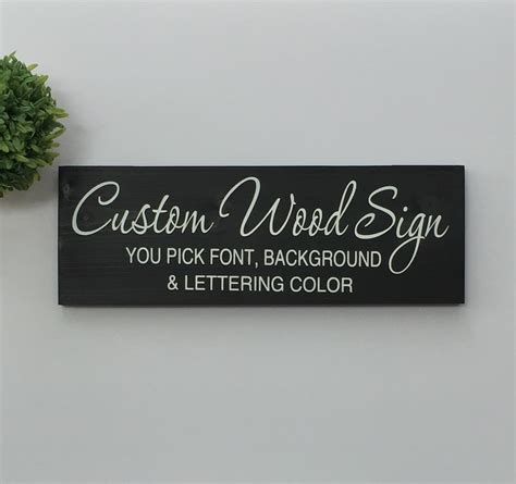 Custom Wood Signs Personalized T Wooden Decor For Home Plaques