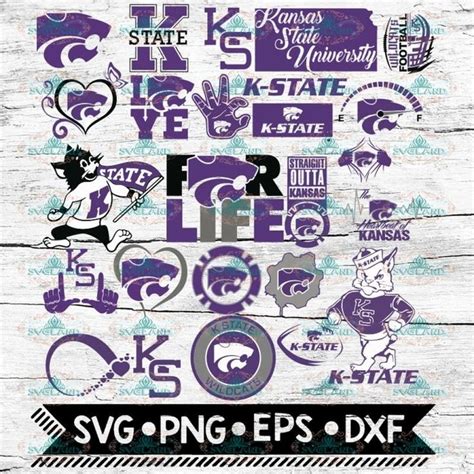 Kansas State Wildcats Svg Ncaa Svg Sport Svg Bundle Svgland Svg