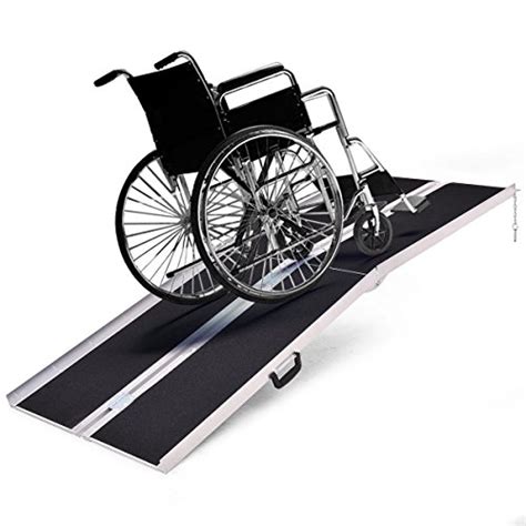 Купить Goplus Portable Aluminum Non Skid Multifold Wheelchair Ramp