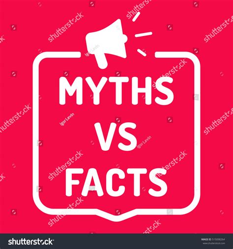 Myths Vs Facts Badge Megaphone Icon Stock Vector Royalty Free 515098264
