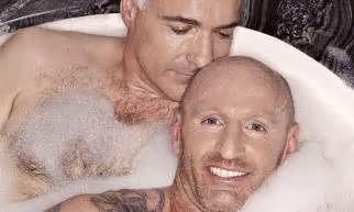 Gareth Thomas Poses For Bubble Bath Photo Shoot With Boyfriend Ian Baum