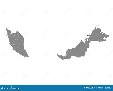 Location Map Of Labuan Federal Territory Stock Vector Illustration Of