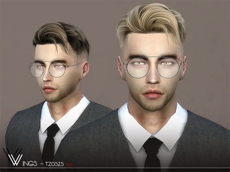 Wingssims Wings Tz0525 Sims 4 Hair Male Sims Hair Sims 4 Game Mods