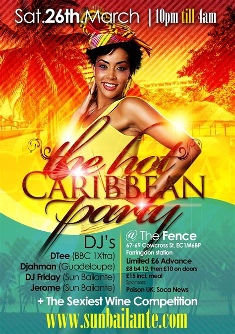 Ra The Hot Caribbean Party With Soca Dancehall At The Fence London