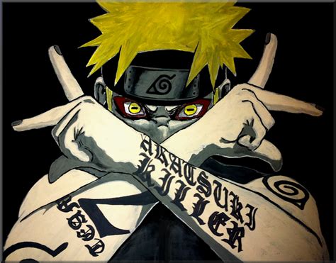 Naruto Kakuzu Painting By Iareawesomeness On Deviantart