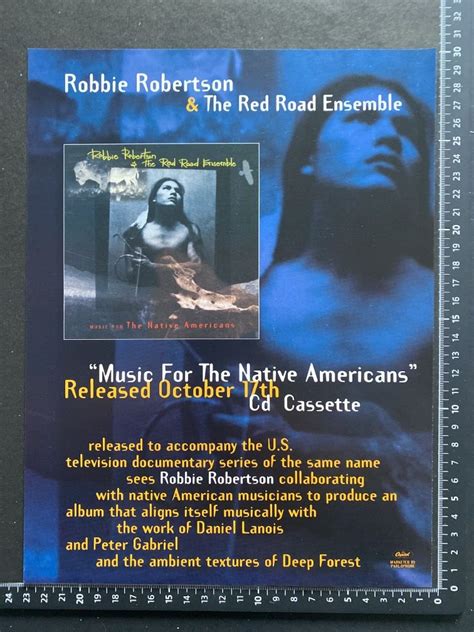 Robbie Robertson Music For The Native Americans Poster Advert On Ebid