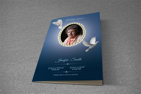 Funeral Program Template Ms Word And Photoshop Template 734425