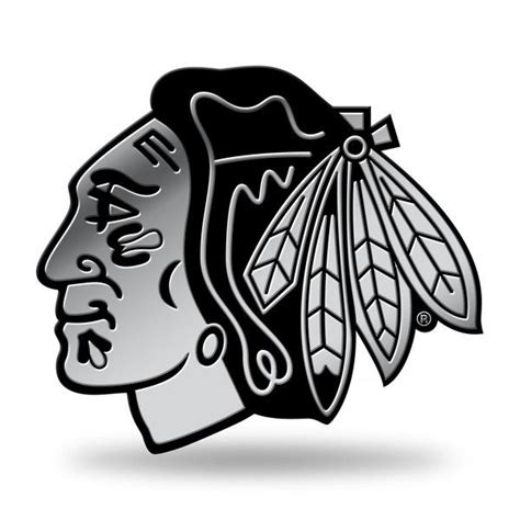 The crest varied in colour, depending on the jersey. Chicago Blackhawks Logo 3D Chrome Decal Sticker NEW Truck ...
