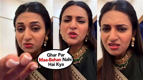 Divyanka Tripathi Gets Angry On Fan For Talking Bad About Sridevi In Live Video Youtube