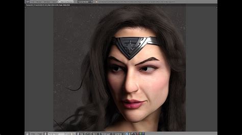 Wonder Womangal Gadot Speed Sculpt Blender 3d Youtube