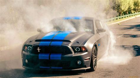 Download 1920x1080 Ford Mustang Shelby Gt500 Burnout Front View