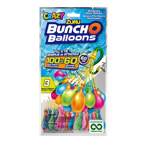 Crazy Bunch O Balloons 100 Rapid Filling Self Sealing Water Balloons 3