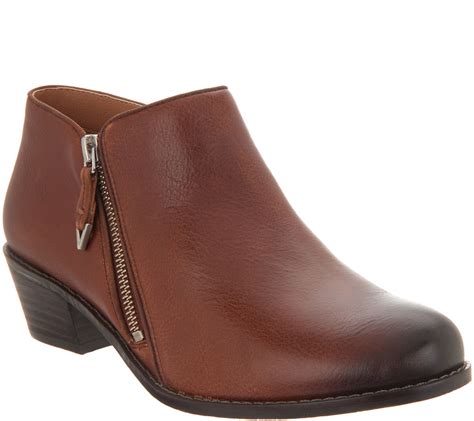 Vionic Leather Ankle Boots Jolene