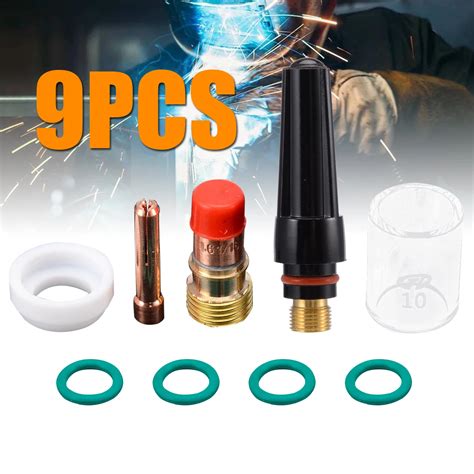 Pcs Welding Torch Gas Lens Glass Cup Kit Mayitr For Tig Wp