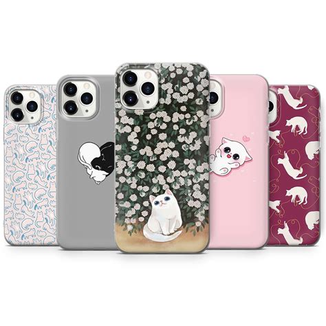 cute cat phone case cover for iphone 7 8 xs xr 11 11pro and etsy