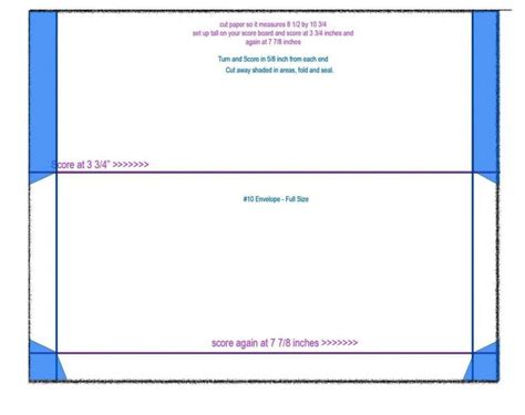 Size 10 Envelope Template For Your Needs