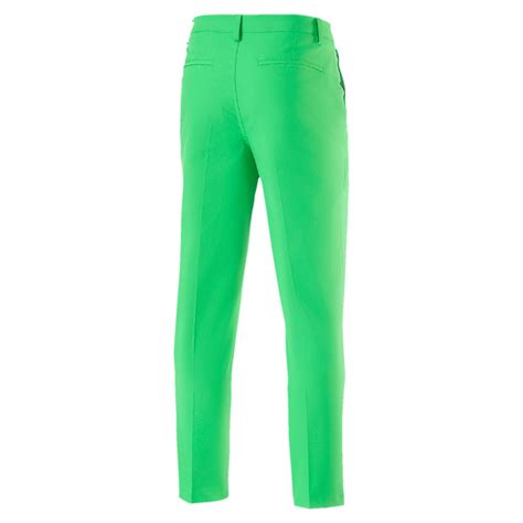 Puma Synthetic Tailored Tech Golf Pants In Green For Men Lyst