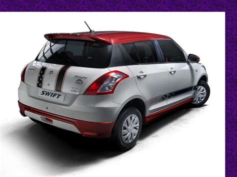 The suzuki swift has a special exterior design compared to its competitors. Maruti Suzuki Swift Glory Limited Edition Price | Features ...