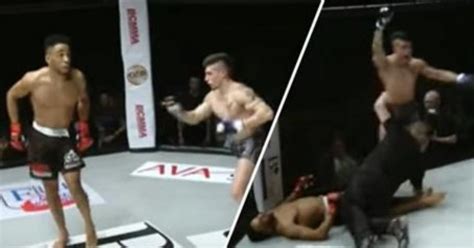 Mma Fighters Cocky Showboating Dance Routine Gets Him Knocked Tfo Thug Life Videos