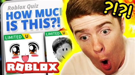 Can You Guess That Roblox Item Price Youtube