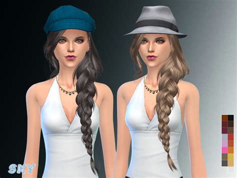 Braided Hair 257 By Skysims At Tsr Sims 4 Updates