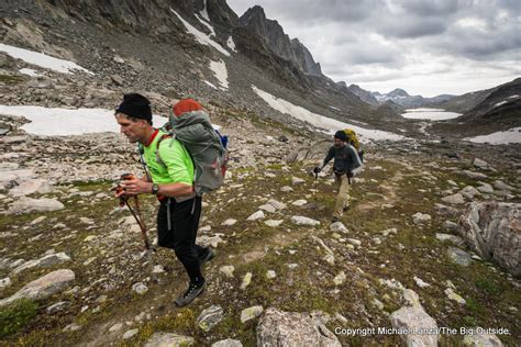 Backpackers In Titcomb Basin In Wyomings Wind River Range The Big