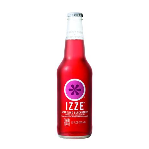 Izze Sparkling Juice Blackberry 12 Oz Glass Bottles 12 Count Ebay