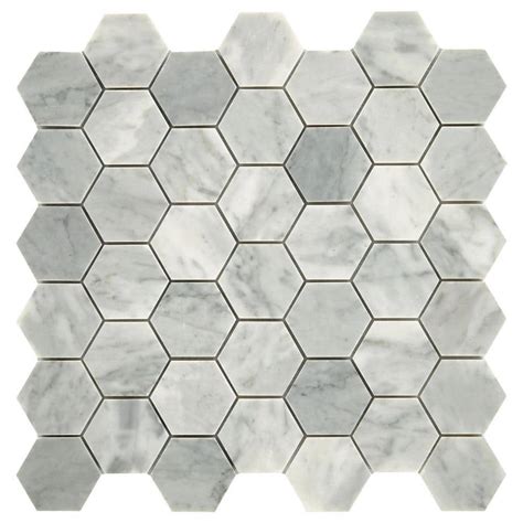 Daltile Restore Mist Honed 12 In X 12 In Marble Mosaic Tile 097 Sq