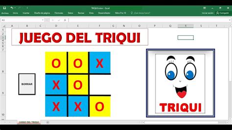 Triqui En Excel Interactivo Aprende A Crear El Divertido Juego De Tres
